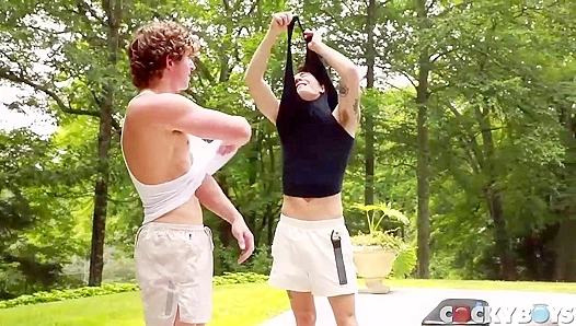 Cody Seiya Dominates Greyson Myles Curly Locks With Raw Passion – CockyBoys