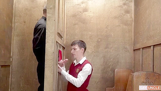 Felix ODair Takes Myles Landons Thick Dick in Holy Confession — YesFather 18+