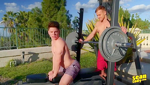 Ripped Teen Duo Jaymus Riley Go Hard, Bareback Passion Unleashed – GayXXX