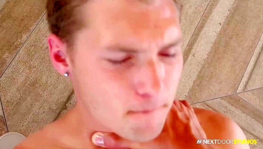 Johnny Hill Gets Pounded Hard by Stallion Neighbor Elye Black—Patio Fuck Session 18+