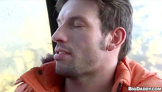 Marek Takes Charge as Martty Bends Over Amidst Snowflakes—Hot Gay Action