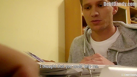 Debt Dandy: Hot European Stud Takes Rough Anal Fuck – Amateur Gay Porn