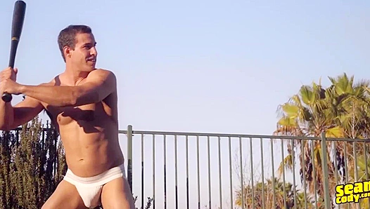 Beefy Ballplayers Get Hard: Randy Dexters Steamy Locker Room Encounter – Sean Cody