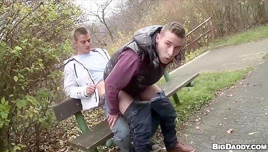 Diego Thomas Go Wild — Steamy Outdoor Anal Finishes with Hot Facial