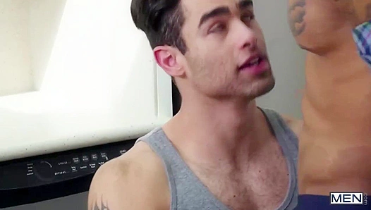 Lucas Leon Takes Dominant Ride from Dominic Michaels—Steamy Kitchen Fuck