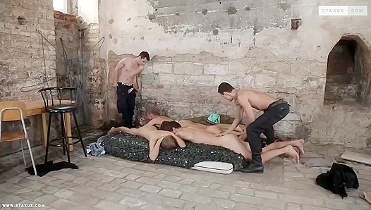 Benjamin Dunn Nick Vargas Go Wild in Raw Orgy Action – Gay XXX