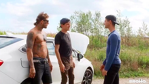 Bo Sinn Benjamin Blue Get Wild — Hot Outdoor Blowjob Action in BromoUS 18+