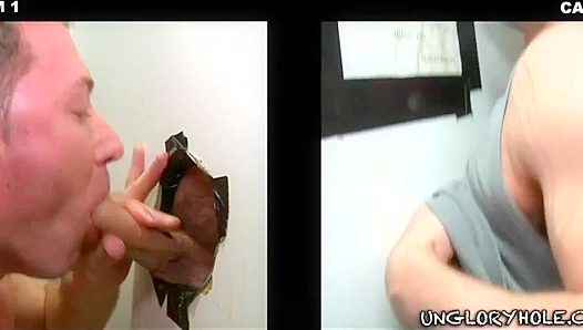 Nick Toretto Brett Daniels Go Wild at the Glory Hole – Hot Gay Oral Action 18+