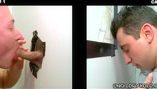 Nick Toretto Brett Daniels Go Wild at the Glory Hole – Hot Gay Oral Action 18+