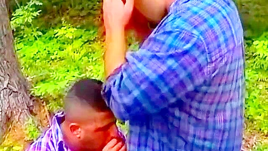 Outdoor Pleasure: Patrick Ives Tony Genero Share a Hot Blowjob – BonusHunks