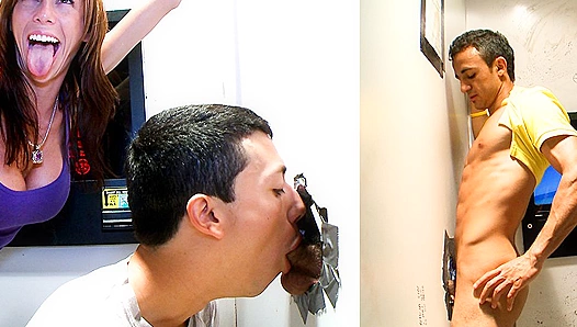 Romero Ericks Hot Glory Hole Ride – Deep Throat Action Inside