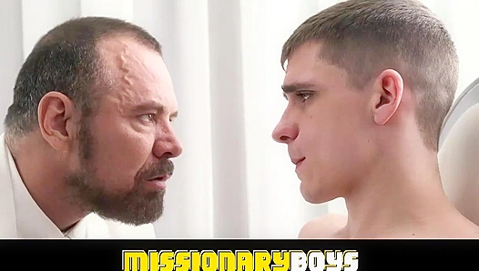 Elder Addison Moans as Bald Mormon StepDad Teases Him Deep – GayPornHub 18+