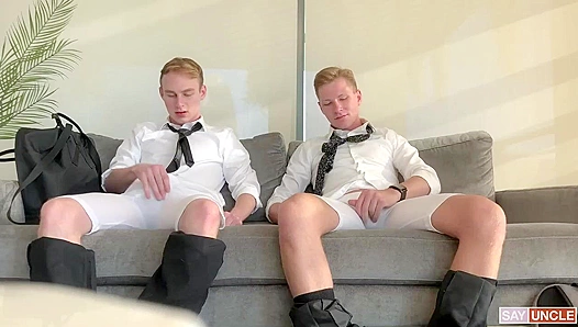 Eric Lukas Go Deep in Missionary Style Blowjob Action – Naughty Duo 18+