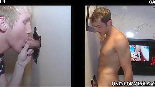 Zac Blake Devours Hayden Chandler Through a Hot Glory Hole – Steamy BJ Action