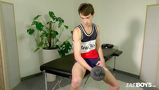 Post-Gym Glory: Alessandro Katz Moans as Hes Milked Raw – EastBoys