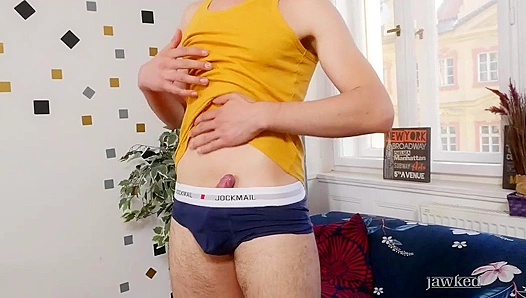 David Luiz Jerks Off His Thick UnCut Hard cock – Hot Solo Play