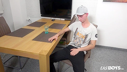 Kostas Odel Feasts Alone: Steamy Tableside Jerk Off Session – EastBoys
