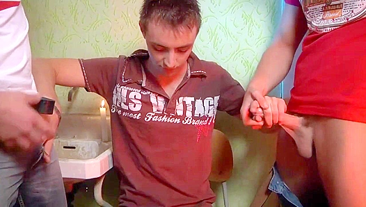 Denis Reid Goes wild w Guys in Steam Room Orgy - Hot Naughty Fun