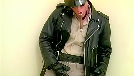 Uniformed Hunk Jose Cabrera Jerks Off His Rock-Hard Cock – Bonus Fetish Scene