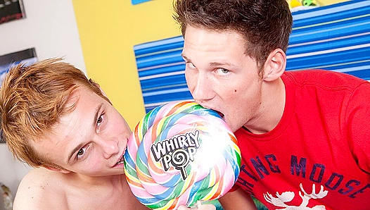 Sweat-Slicked Passion: Skylar Prince Cameron Greenway Ignite on LollipopTwinks