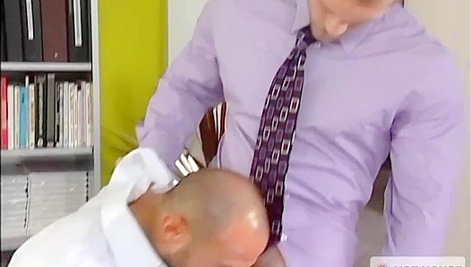 CJ Madison Dominates Paul Wagner with Rough Desk Fuck – Hot Gay Porn