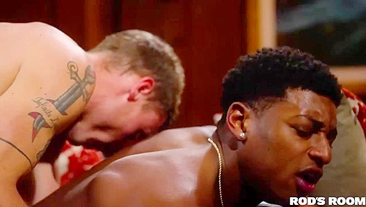 Ty Santana Justin Matthews Ignite Steamy interracial Action in Rods Room – 18+