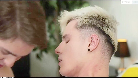 Tattooed Tobias Takes Control Riding Erik Climbs Thick Dick – GayXXX