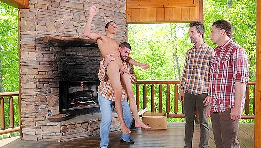 Johnny Rapid Gets Fucked Raw on the Porch — Cum-Splattered Glory Hole Orgy – 18+