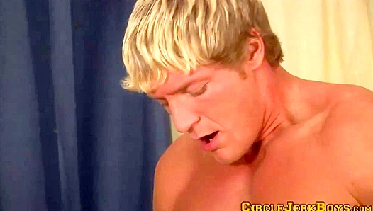 Jimmy Fanz Takes Hard Poundin in Steamy Bareback Scene – Circle Jerk Boys