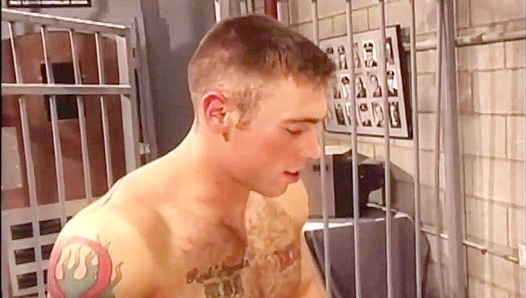 Brock Penn Trent Atkins: Steamy Prison Shower Fuck – Vintage Gay Porn