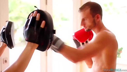 Sweat-Slicked Bodies Collide — Antonio Paul Jeffrey Jordans Hot Gay Workout – TinyGays 18+
