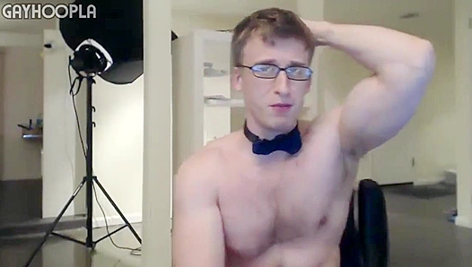 DmitryDick Unleashes Fiery Solo Session – Bow Tie Bold Moves – 18+