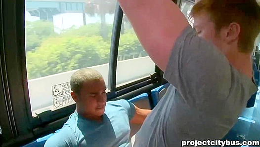 Interracial Passion Explodes as Evin Brampton Rides Rick McCoy on Busy Bus – 18+