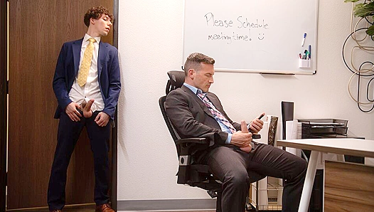 Cristiano Derek Kages Steamy Office Hookup – JerkBuddies 18+