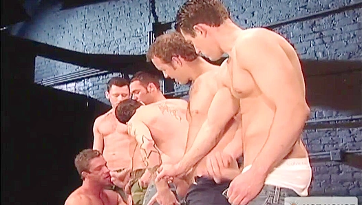 Chad Hunt Gets Pounded in a Steamy Gay Gang Bang – HotHouse Action