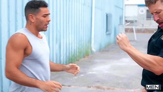 Hard Ride Cops Give Damian Night Morgxn Thick Ass — Full Patrol Pounding