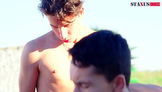 Cute Bambi Takes Danny Fontana Hard Outdoors — Steamy Gay XXX Action