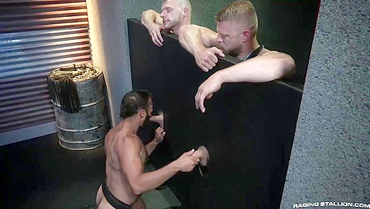 Logan Stevens Gets Triple Teamed by Hung Raging Studs – RagingStallion