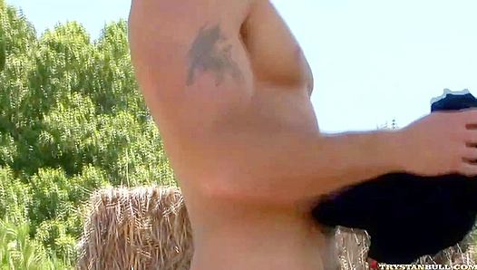 Trystan Bull Goes Hard: Steamy Solo Workout on Set – Gay Porn Star Heat 18+