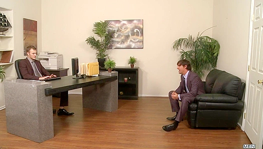 Christian Wilde Brad Benton Dive into Steamy Office Ass Play – 18+