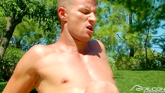 Rusty Stevens Jared Pound Hard—No Limits Bareback Action – Falcon Studios