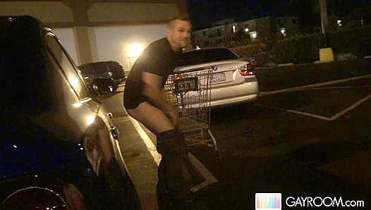 Parking Lot Heat: Hot Guys Edge Each Other Raw – GayXXX Thrills