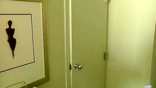 Bathroom Encounter Turns Him Gay — Finishes Hard with Cum-Filled Face