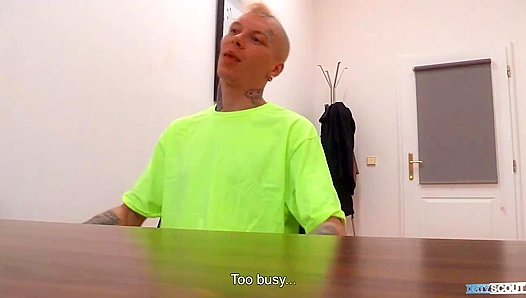 Blond Inked Stud Gets Dominated at Dirty Scout Casting – XXXAudiTions 18+