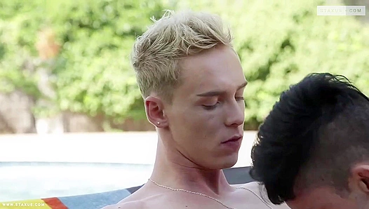 Kris Blent Xavier Sibley Go Hard — Steamy Poolside Ass Play – GayXXX