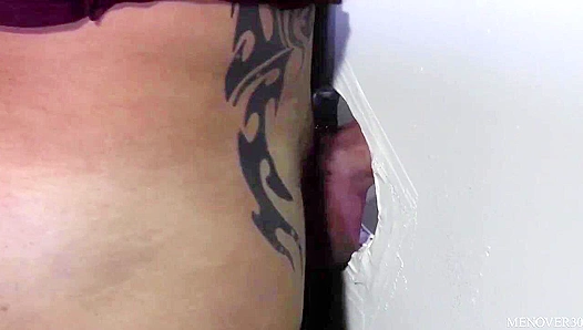 Raw Bareback Action at the Glory Hole – Mature studs Alex Rego Fuck Hard – 18+