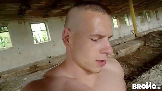 Raw Muscle Lust: Hot Bareback Ass Fucks in a Derelict Factory – BromoUS