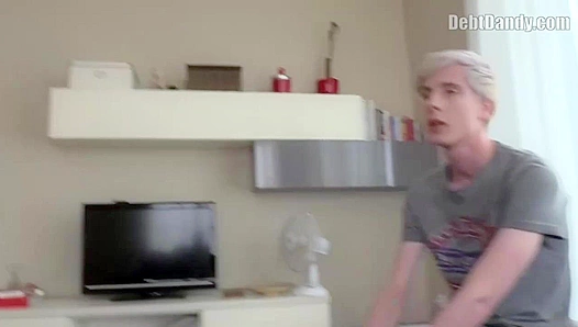 Bleached Blonde Twink Takes Rough Ride – Debt Dandy Pays Up Hardcore