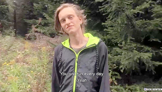 Wild Ride in the Woods: Exhausted Twink Takes Charge Under the Trees – XXX Gay