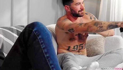 Horny Neighbors Collide: Chris Dammed Trevor Harris in Passionate Missionary Heat –
